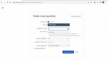 How to create Repo on Bitbucket