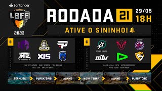 LBFF 2023 RODADA 21 AO VIVO - GRUPOS B E C | FREE FIRE ESPORTS BRASIL