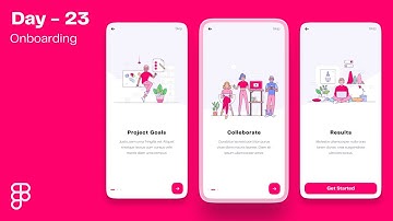Daily UI Design Challenge | Day - 23 | Onboarding App UI