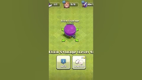 upgrade elixir storage from 1 to max level
