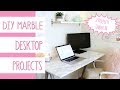 ♡ DIY MARBLE DESKS ♡  2 Projects Under $8!