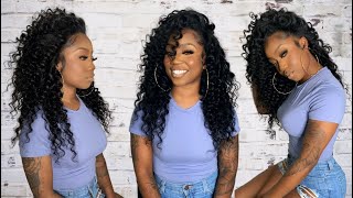 Flip Over Method Quick Weave | FLAWLESS INSTALL 🔥 w\/ Loose Deep Wave Hair | LIFEWITHTABITHA