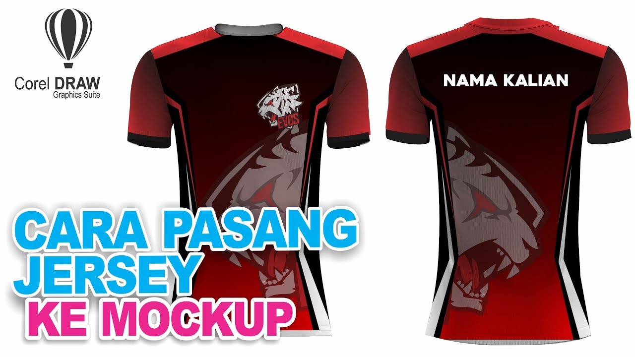 Download cara pasang kaos jersey ke mockup - file cdr - coreldraw ...