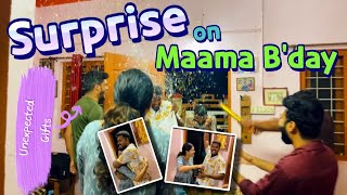 Maama Surprised B’day Celebration | Unexpected gifts 🎁 #policouple #bday #surprise #keralatamilnadu