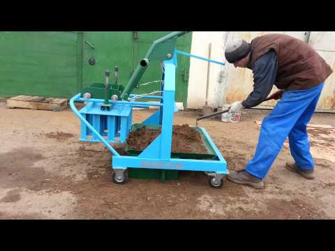 Станок для производства строительных блоков на 4 четыре шлакоблока ВМ-4В+  / Stanok102ru