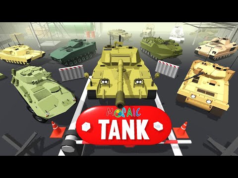 Quebra-cabeças animados tanque