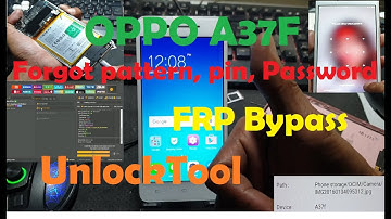 Oppo A37│Screen Lock Removal Via Unlocktool