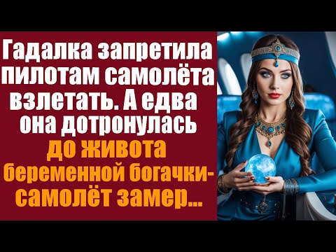 Гадалка запретила пилотам самолёта взлетать. А едва она дотронулась до беременной богачки - люди...