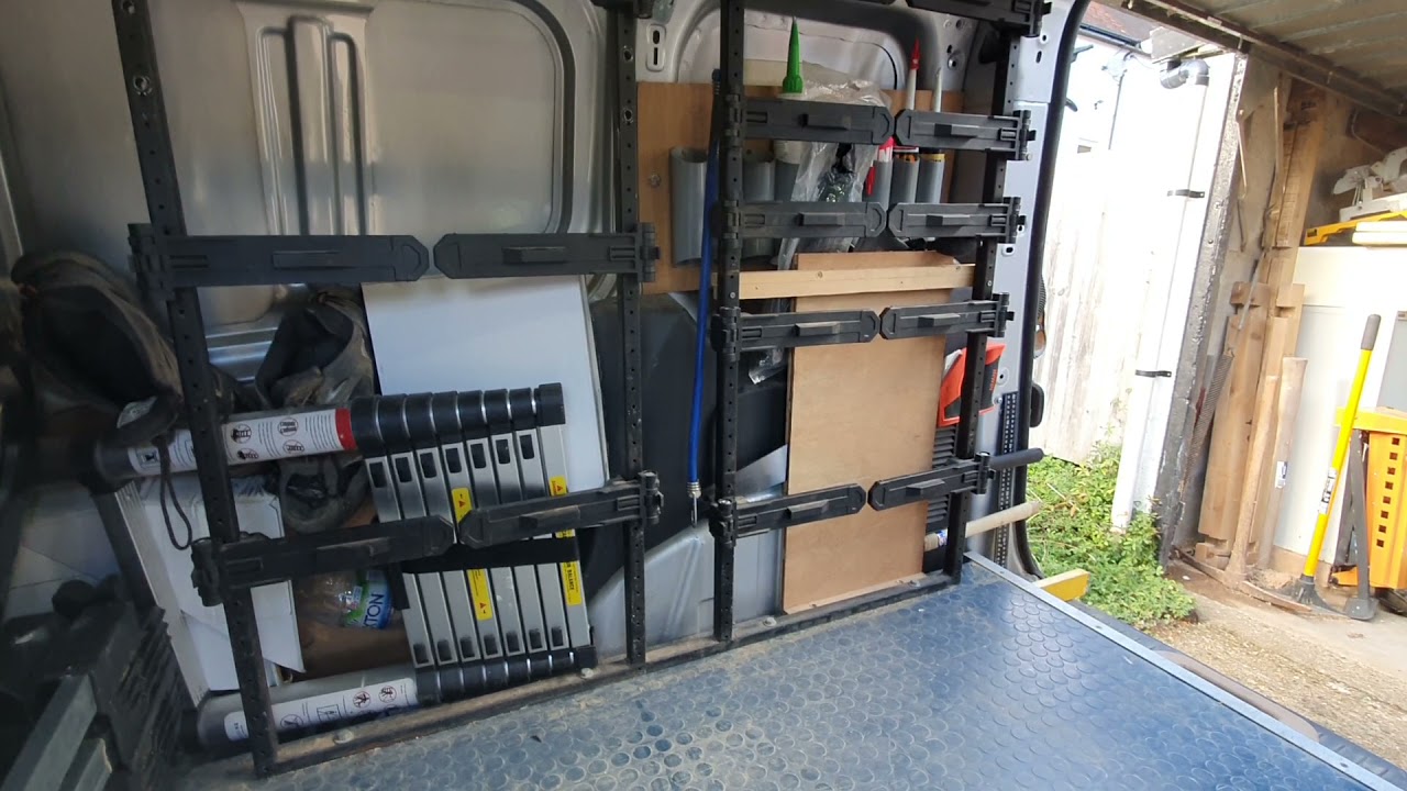 homemade van racking -