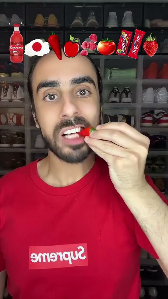 Food ASMR Eating Red Snacks #food #asmreating #funny #mukbang