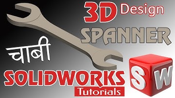 How To Make A Spanner/Chabbi in SolidWorks 2019 | Spanner 3D Design | SolidWorks Tutorial