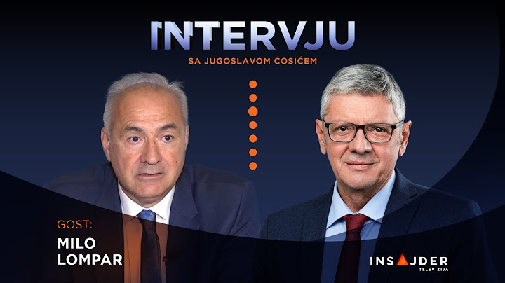 Insajder intervju: Milo Lompar