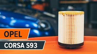 Kaip pakeisti tepalo filtras ir variklio alyva OPEL CORSA S93 [AUTODOC PAMOKA]