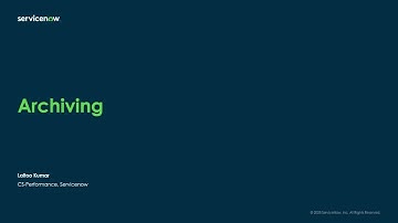 Data Archive Feature in ServiceNow