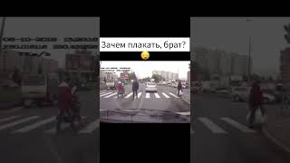 Приора и пешеходный переход, немного прослизился