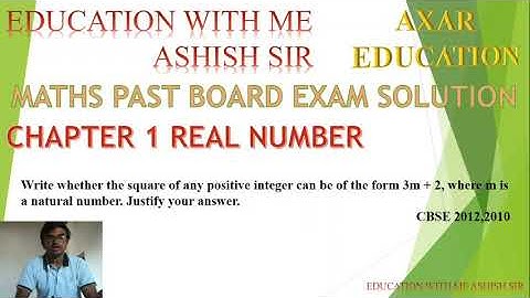 Write whether the square of any positive integer can be of the form 3m PLUS 2. where m is a natural