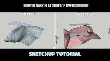 How to create flat surface over contour / SketchUp sandbox tool