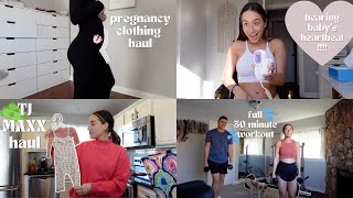 CLOTHING HAUL: PREGNANCY EDITION | PLUS A FULL WORKOUT, NEW NAILS, &amp; MORE SHOPPING