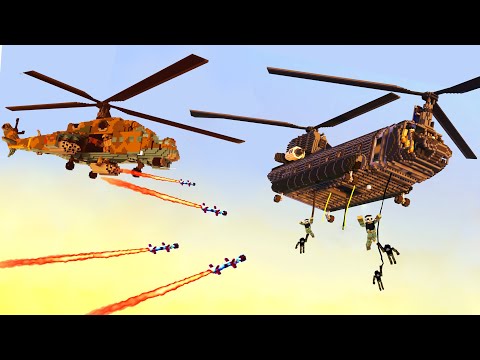 Realistic Helicopter Shootdowns & Crashes 6 😱 Teardown