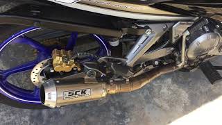 SCK exhaust sound yamaha lc135 #SCKracing #exhaustsound #135lc