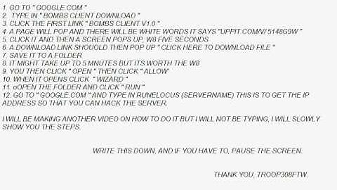 How to hack a runescape private server in minutes.