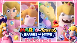  Mario + Rabbids Sparks of Hope (All Peach and Rabbid Peach Cutscenes) 