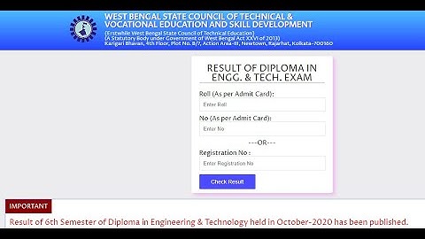 Webscte Diploma Final Sem Result out | Official News| Go and check your result now| 6th sem result