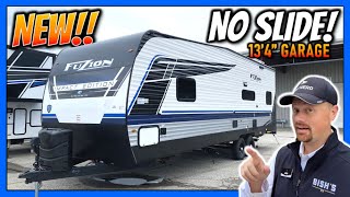 Budget Friendly for BIG TOYS! 2024 Fuzion 2813 Travel Trailer Hauler by Keystone RV