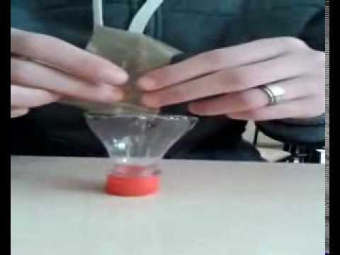 ქიმიური ცდა : იოდის კრისტალების და ალუმინის შერევით