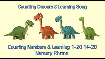 Counting Dinosaurs 1–20 🦕 | Fun Numbers & Learning Song for Kids | Educational Nursery Rhyme