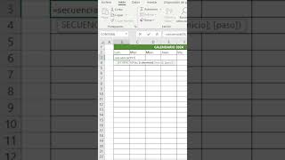 CALENDARIO en EXCEL FÁCIL #superexcel #excel screenshot 2