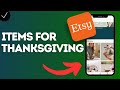How to Find Thanksgiving Items in Etsy App (search for fall décor, and seasonal gifts)
