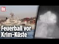 Russen-Kriegsschiff wird versenkt