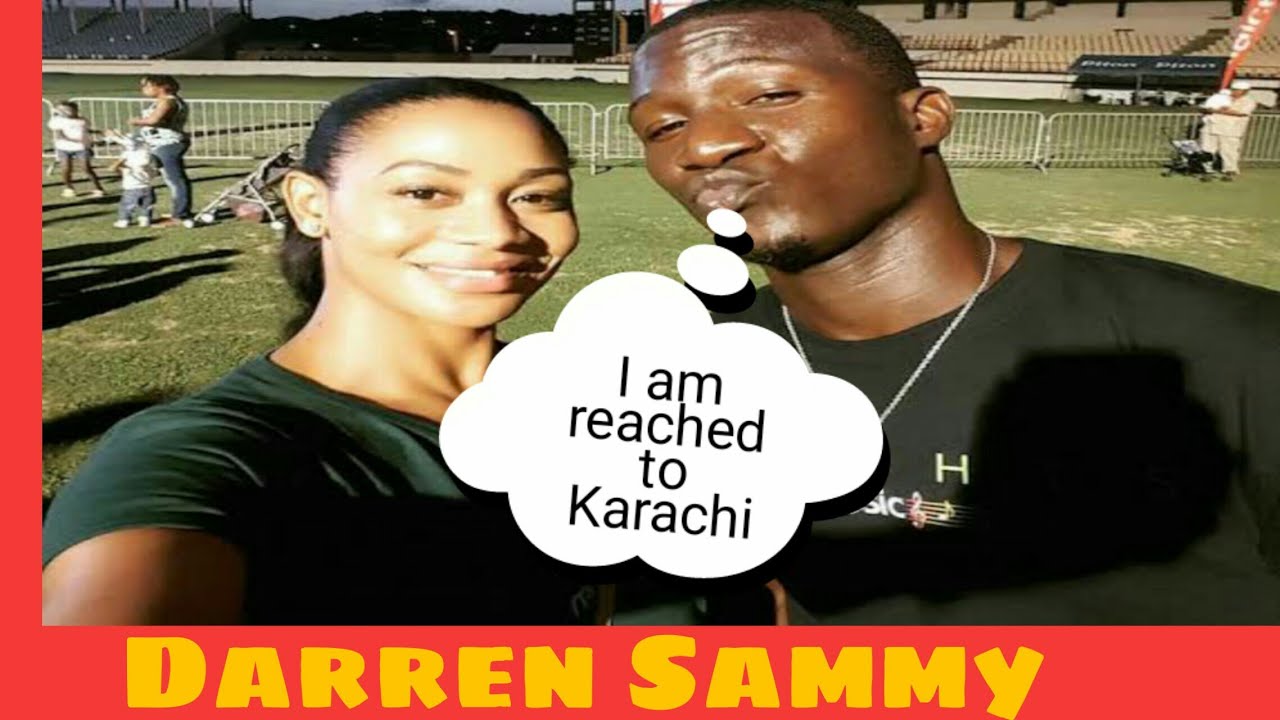 Darren Sammy with his wife west indies cricket vs England - YouTube