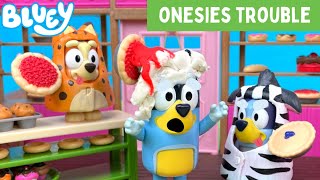 BLUEY  Onesies Trouble ‼ | Pretend Play with Bluey Toys | Disney Jr | ABC Kids