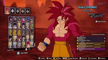 Dragon Ball Sparking Zero - Goku SSJ 4 (DAIMA) VS Vegeta SSJ 3 (DAIMA)