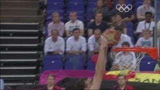 Spain v Russia Olympic Basketball Semi-Final Highlights - London 2012 Olympics