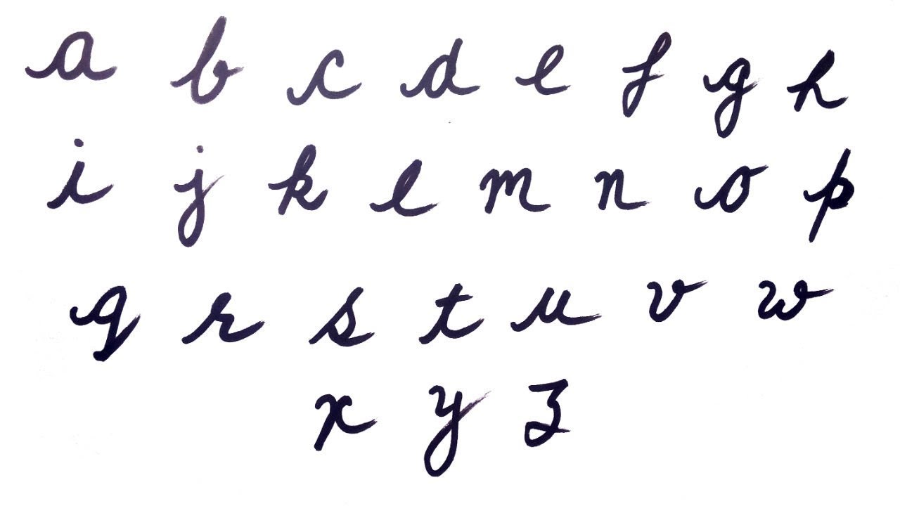 Featured image of post Big Abcd In Cursive Writing