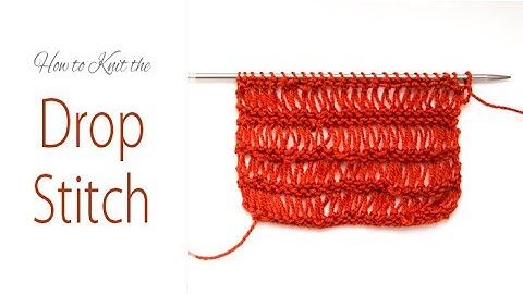How to Knit: DROPPED STITCHES | Easy Garter & Drop Stitch STRIPE Pattern | Double Yarn Overs