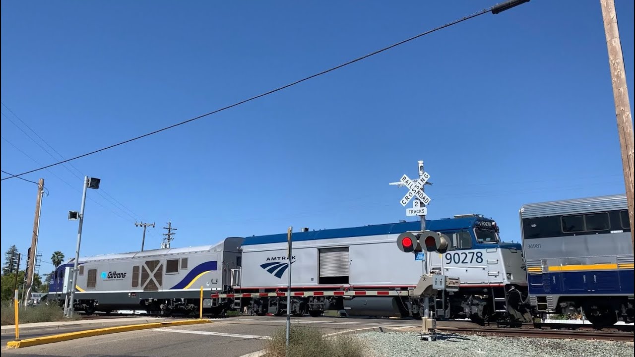 Amtrak CDTX 8312 San Joaquins Train 714 South - St. Johns Road Railroad ...