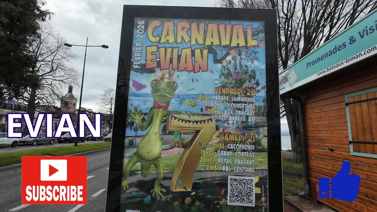 Carnaval Evian-Les-Bains. Février 2026. Marc and Tikay Happiness