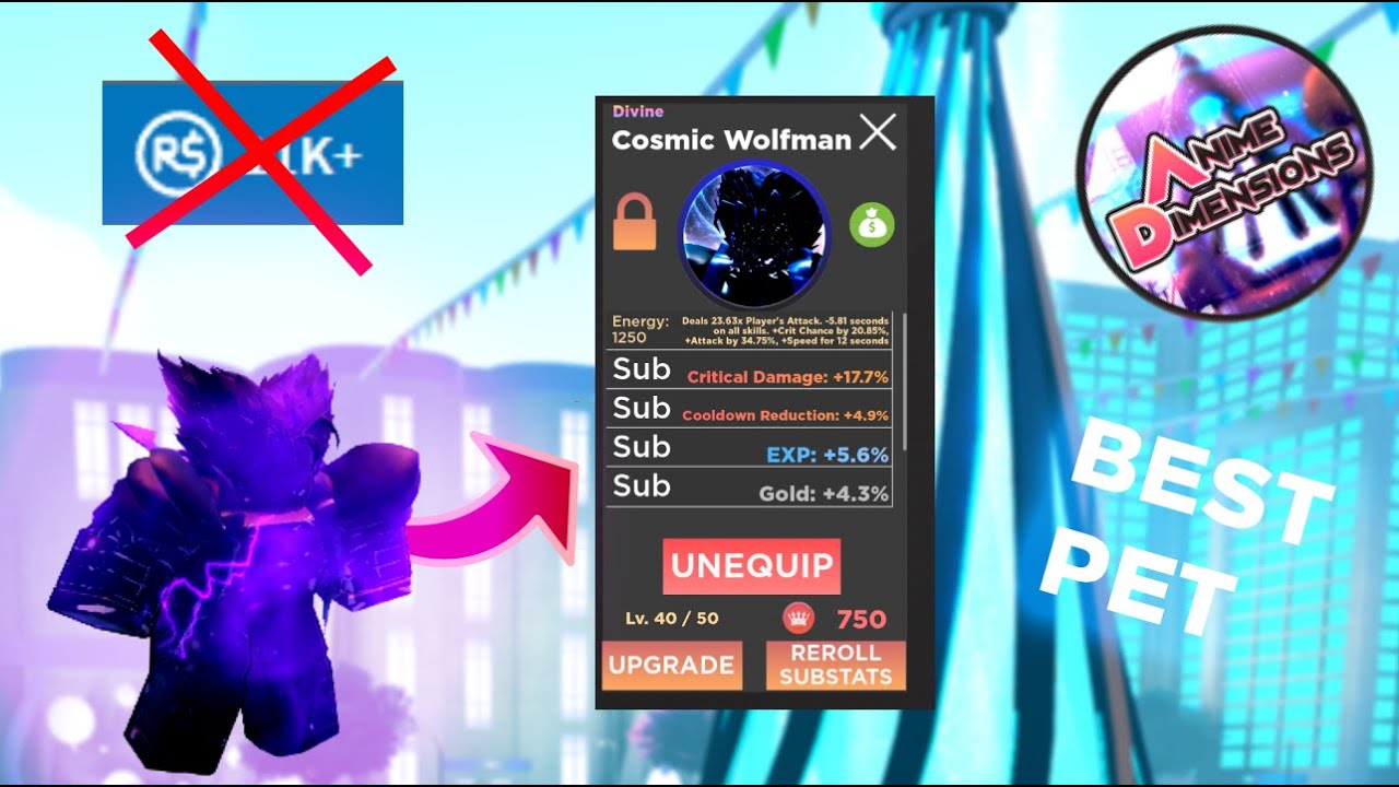 11k R Spending 11K R$ to get the BEST PET in Anime Dimensions (Roblox) - YouTube