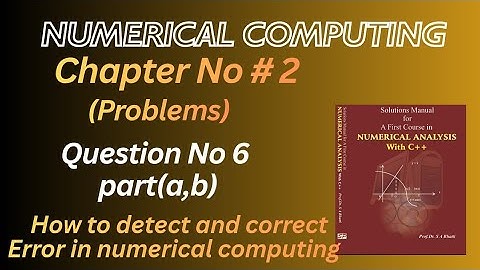 How to construct forward difference table and how to detect and correct error in numerical computing