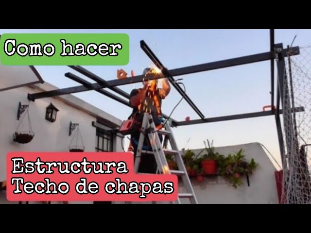 Suburbio episodio Alpinista AWESOME IDEA! How to make structure for sheet metal roof. - YouTube