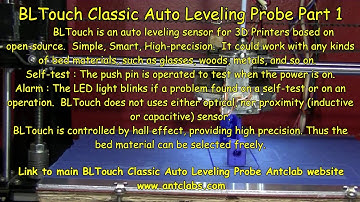 BLTouch Classic Auto Leveling Sensor Part 1