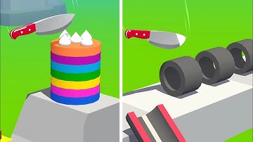 Slice It All Gameplay! Satisfying and Relaxing ASMR Slicing Video