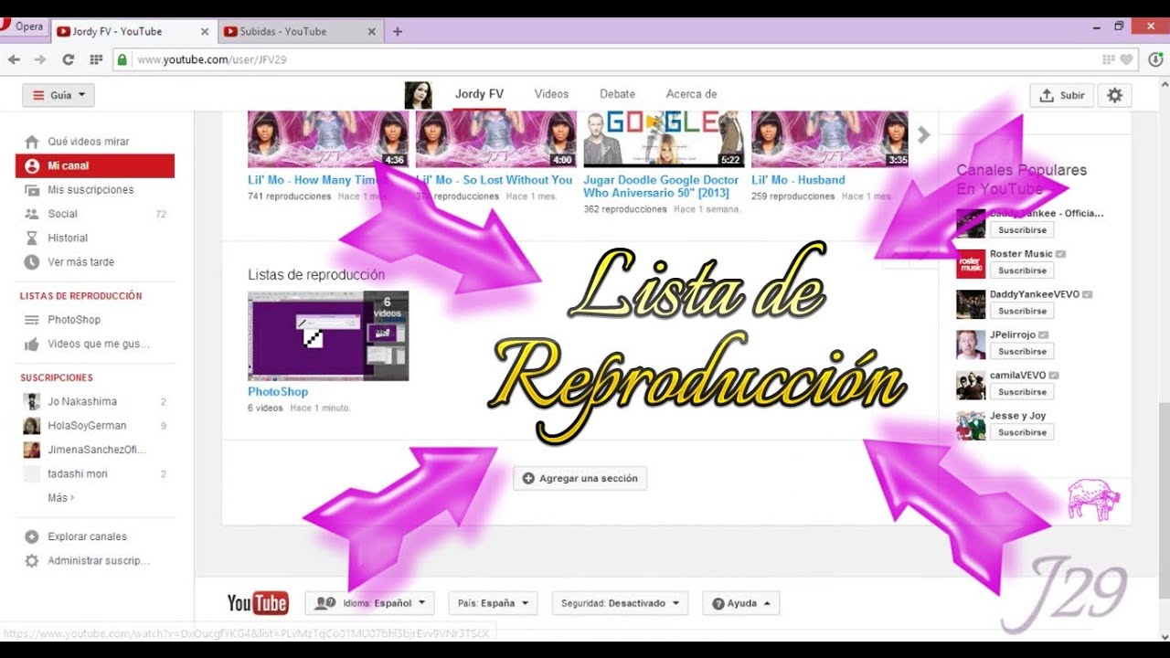 Tutorial: Cómo crear una Lista de Reproducción en tu canal de YouTube ...