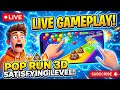 🔥 POP RUN 3D LIVE 🔴 Most Satisfying Gameplay Ever 🤯 Noob vs Pro Challenge!
