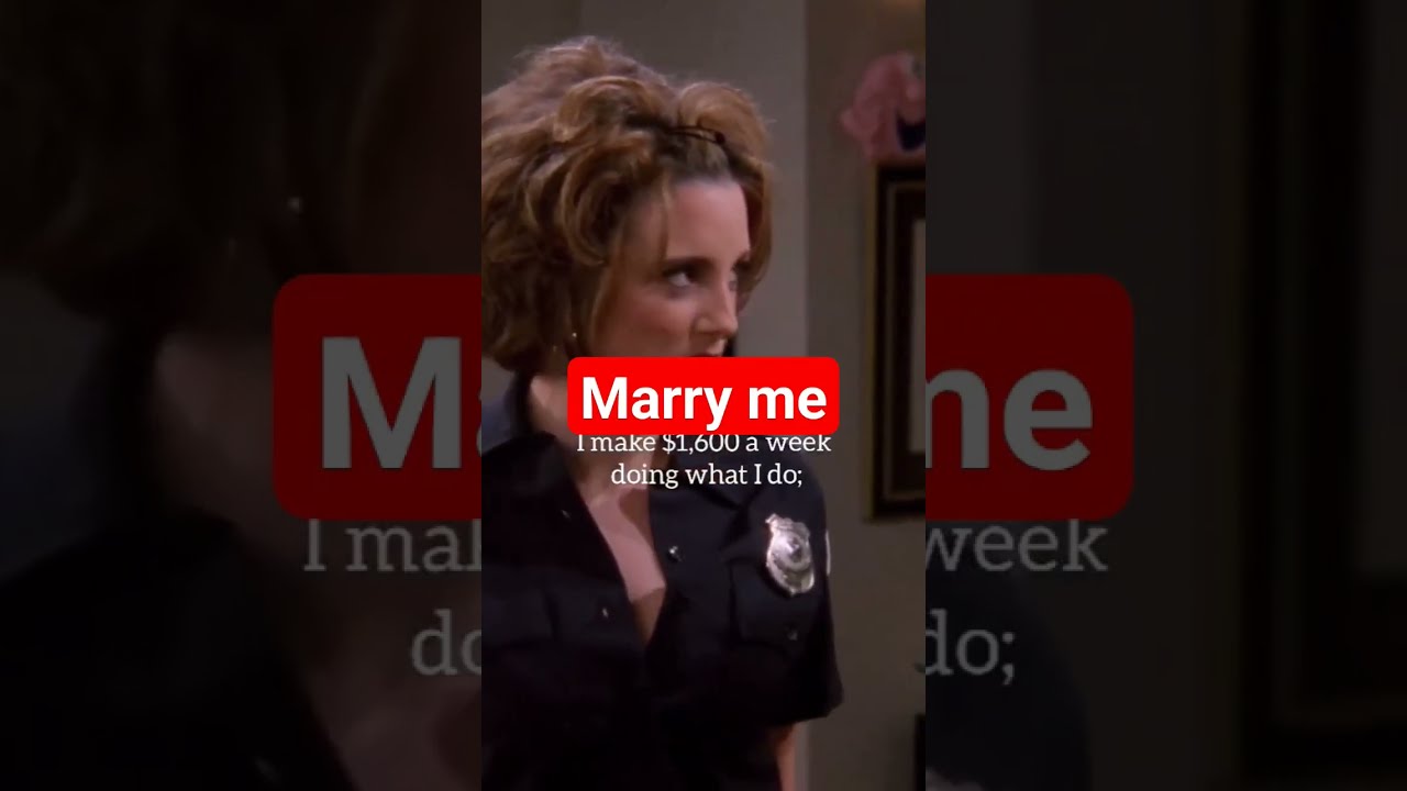 Chandler S Sarcasm Marry Me Joey And Friends