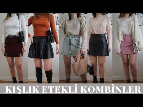 KIŞLIK ETEKLİ KOMBİNLER | 2021 KIŞ MODASI